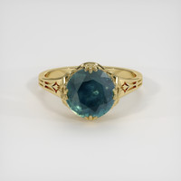 3.43 Ct. Sapphire Ring, 18K Yellow Gold 1