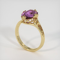 3.17 Ct. Sapphire Ring, 18K Yellow Gold 2