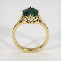 3.55 Ct. Green Sapphire Ring, 18K Yellow Gold 3