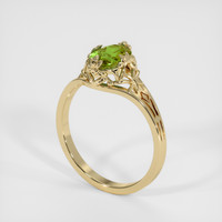 1.00 Ct. Sapphire Ring, 18K Yellow Gold 2