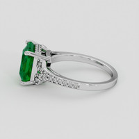 2.81 Ct. Emerald Ring, Platinum 950 4