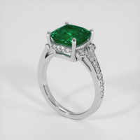 2.58 Ct. Emerald Ring, Platinum 950 2