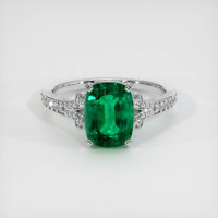 2.28 Ct. Emerald Ring, Platinum 950 1