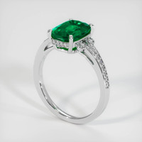 2.28 Ct. Emerald Ring, Platinum 950 2