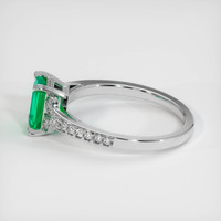 0.93 Ct. Emerald Ring, Platinum 950 4