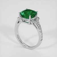 3.69 Ct. Emerald Ring, Platinum 950 2