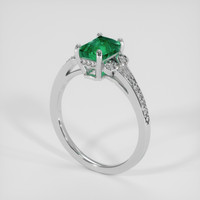 1.14 Ct. Emerald Ring, Platinum 950 2