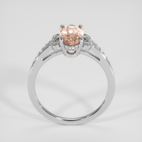 1.23 Ct. Peach Morganite Ring, Platinum 950 3