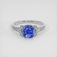 3.09 Ct. Blue Sapphire Ring, Platinum 950 1