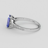 1.57 Ct. Bi Color / Parti Sapphire Ring, Platinum 950 4