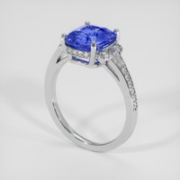 4.04 Ct. Blue Sapphire Ring, Platinum 950 2