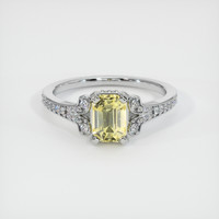 1.59 Ct. Yellow Sapphire Ring, Platinum 950 1