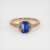 1.54 Ct. Sapphire Ring, 14K Rose Gold 1