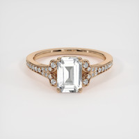 1.86 Ct. White Sapphire Ring, 18K Rose Gold 1