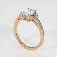 1.86 Ct. White Sapphire Ring, 18K Rose Gold 2