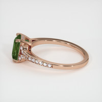 1.85 Ct. Yellowish Green Sapphire Ring, 18K Rose Gold 4