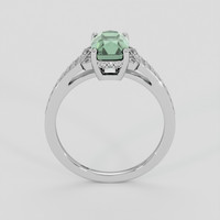 3.20 Ct. Green Sapphire Ring, 10K White Gold 3