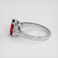 2.01 Ct. Ruby Ring, 14K White Gold 4