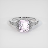 3.02 Ct. Pink Sapphire Ring, 14K White Gold 1