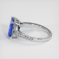 3.04 Ct. Sapphire Ring, 14K White Gold 4