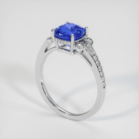 3.09 Ct. Sapphire Ring, 14K White Gold 2