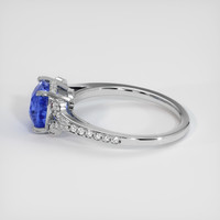 3.09 Ct. Sapphire Ring, 14K White Gold 4