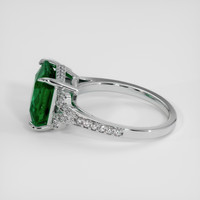 3.02 Ct. Emerald Ring, 18K White Gold 4