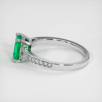 0.93 Ct. Emerald Ring, 18K White Gold 4