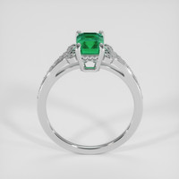 1.14 Ct. Emerald Ring, 18K White Gold 3