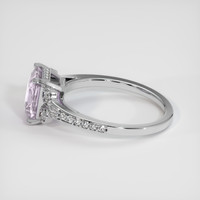 3.02 Ct. Pink Sapphire Ring, 18K White Gold 4