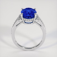 5.93 Ct. Blue Sapphire Ring, 18K White Gold 3