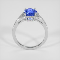 3.09 Ct. Blue Sapphire Ring, 18K White Gold 3