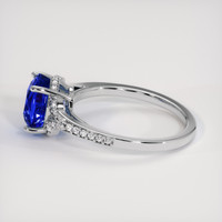 5.09 Ct. Blue Sapphire Ring, 18K White Gold 4