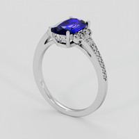 1.85 Ct. Blue Sapphire Ring, 18K White Gold 2