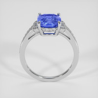 4.04 Ct. Blue Sapphire Ring, 18K White Gold 3