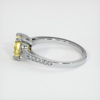 1.59 Ct. Yellow Sapphire Ring, 18K White Gold 4