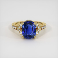 3.02 Ct. Sapphire Ring, 14K Yellow Gold 1
