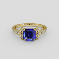 2.32 Ct. Blue Sapphire Ring, 14K Yellow Gold 1