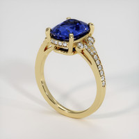 3.02 Ct. Sapphire Ring, 18K Yellow Gold 2