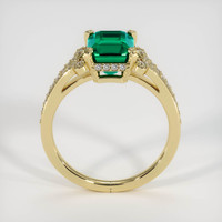 1.93 Ct. Emerald Ring, 18K Yellow Gold 3