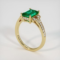 1.85 Ct. Emerald Ring, 18K Yellow Gold 2