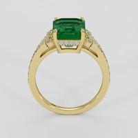 3.59 Ct. Emerald Ring, 18K Yellow Gold 3