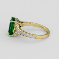 3.59 Ct. Emerald Ring, 18K Yellow Gold 4