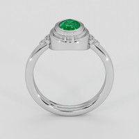0.80 Ct. Emerald Ring, Platinum 950 3