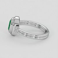 0.80 Ct. Emerald Ring, Platinum 950 4