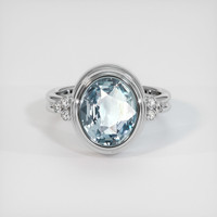 4.06 Ct. Sapphire Ring, Platinum 950 1