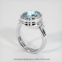 4.06 Ct. Sapphire Ring, Platinum 950 2