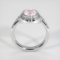 2.19 Ct. Peach Sapphire Ring, Platinum 950 3