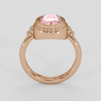 3.37 Ct. Padparadscha Sapphire Ring, 14K Rose Gold 3