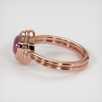 2.88 Ct. Reddish Pink Sapphire Ring, 14K Rose Gold 4